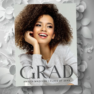 Modernes, fett dunkles, transparentes Foto Postkarte