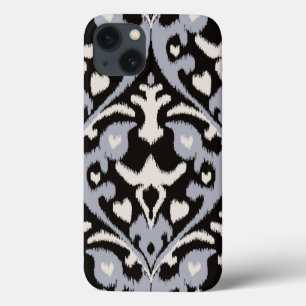 Modernes, fett graues schwarzes Kat-Stammmuster Case-Mate iPhone Hülle