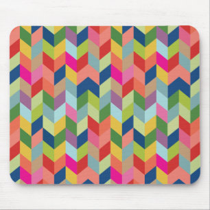 Modernes Fischgrätenmuster-Muster Mousepad