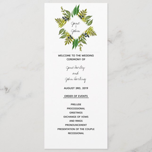 Modernes Foliationsprogramm Programm (Vorderseite)