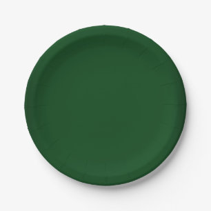 Modernes Forest Green kundengerecht Pappteller