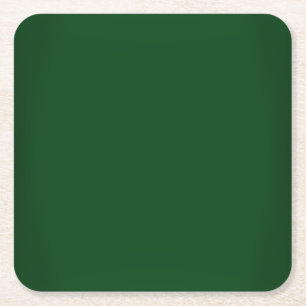 Modernes Forest Green kundengerecht Rechteckiger Pappuntersetzer