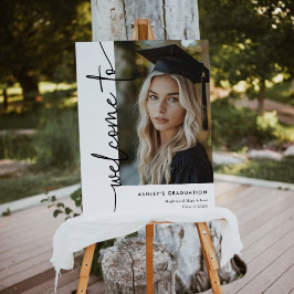 Modernes Foto Abschluss Begrüßungszeichen