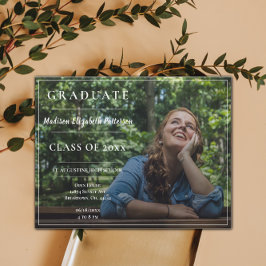 Modernes Foto Abschluss Open House Einladung