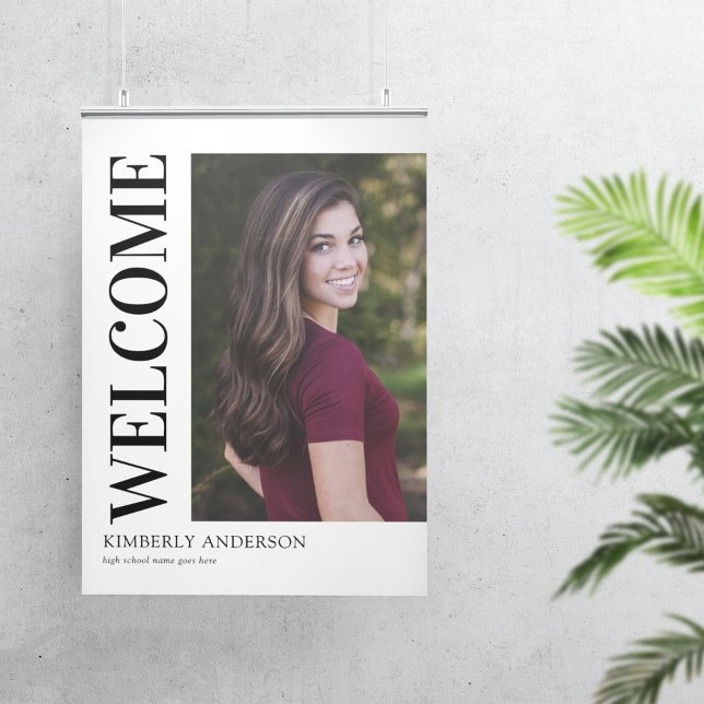 Modernes Foto Abschluss Willkommen Poster (Von Creator hochgeladen)