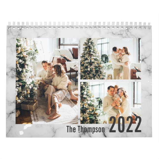 Modernes Foto aus elegantem Marmor Kalender (Titelbild)