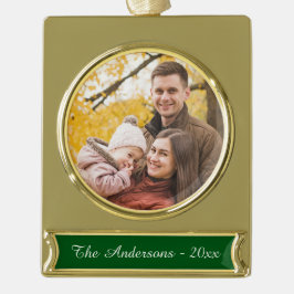 Modernes Foto Banner-Ornament Gold
