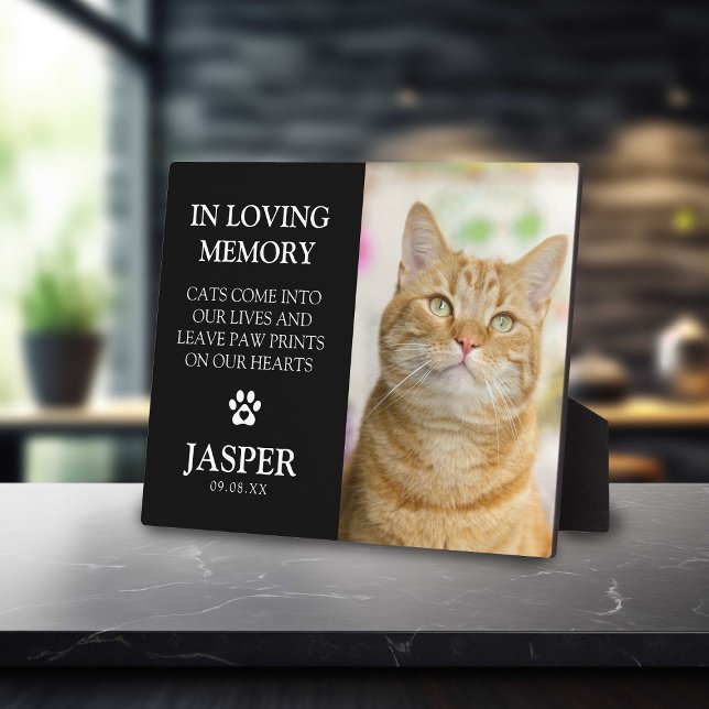 Modernes Foto & Beileid Quote Pet Loss Memorial Pl Fotoplatte (Von Creator hochgeladen)