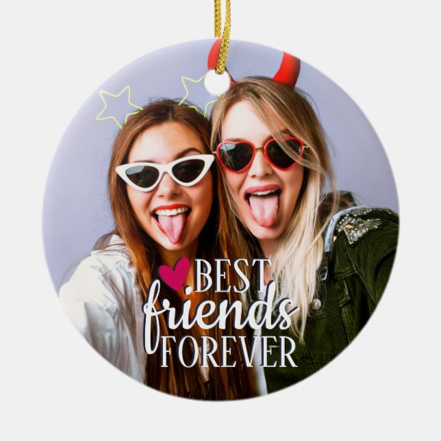Modernes Foto BESTE FREUNDIN Beste Freunde für imm Keramik Ornament (Vorne)