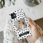 Modernes Foto & Black Dots Schönheitsgeschenk Case-Mate iPhone Hülle<br><div class="desc">Modernes Foto & Black Dots Schönheitsgeschenk</div>