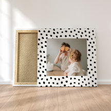 Modernes Foto & Black Dots Schönheitsgeschenk