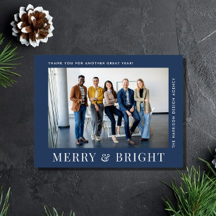 Modernes Foto Blue Corporate Business Weihnachten