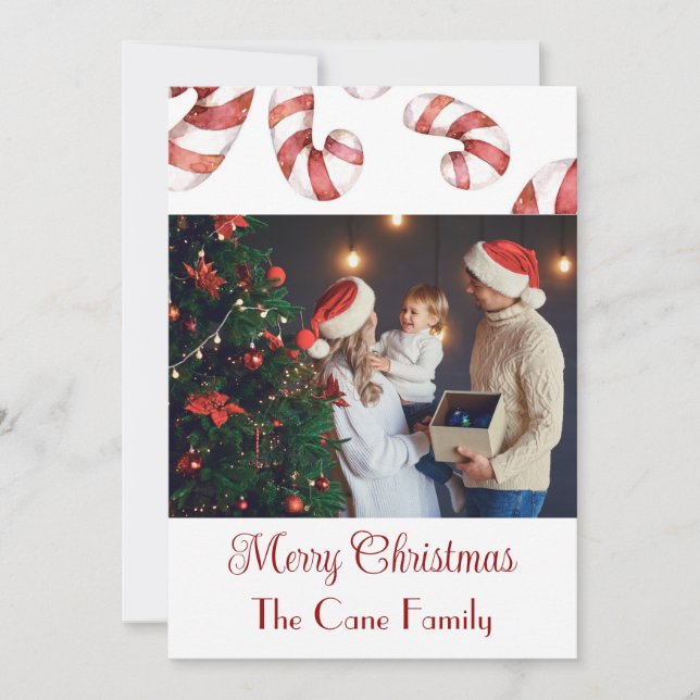 Modernes Foto Candy Cana Weihnachten (Vorderseite)