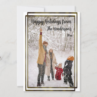 Modernes Foto Chrismas Feiertagskarte