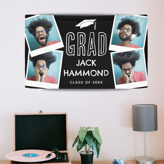 Modernes Foto Collage Graduate Banner (Von Creator hochgeladen)