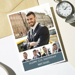 Modernes Foto Collage Husband | Boyfriend Karte<br><div class="desc">Machen Sie Ihren Ehemann oder Freund den Geburtstag unvergesslich mit unserer personalisierten Foto-Collage Karte, die nur für ihn erstellt. Diese anpassbare Karte lasse Ihnen, seinen Namen, sein Alter und eine herzliche Nachricht hinzuzufügen und sie in einen einzigartigen Sake zu verwandeln. An der Vorderseite befinden sich hochgeschätzte Fotos, die eine persönliche...</div>