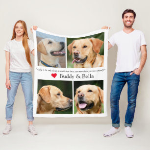 Modernes Foto Collage Pet Fleecedecke