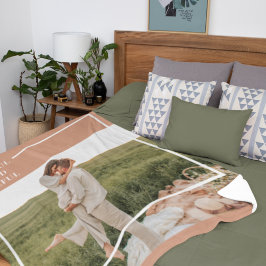 Modernes Foto | Dankbar gesegnet dankbar Fleecedecke