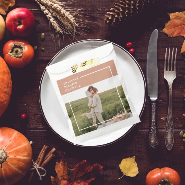 Modernes Foto | Dankbar gesegnet dankbar Geschenktütchen (Von Creator hochgeladen)