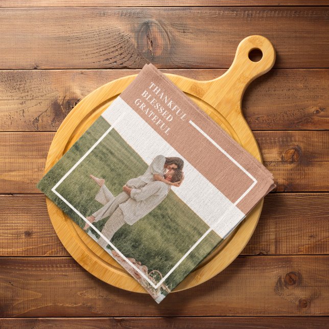 Modernes Foto | Dankbar gesegnet dankbar Geschirrtuch (Von Creator hochgeladen)