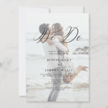 Modernes Foto, das wir für Hochzeiten einladen