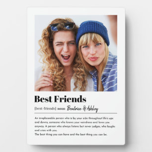 Modernes Foto der besten Freunde, Bestie-Ausstellu Fotoplatte