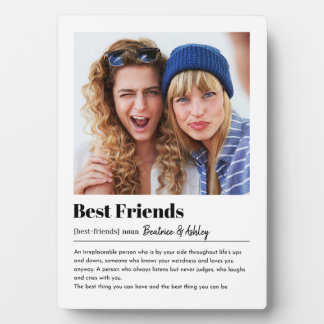 Modernes Foto der besten Freunde, Bestie-Ausstellu Fotoplatte