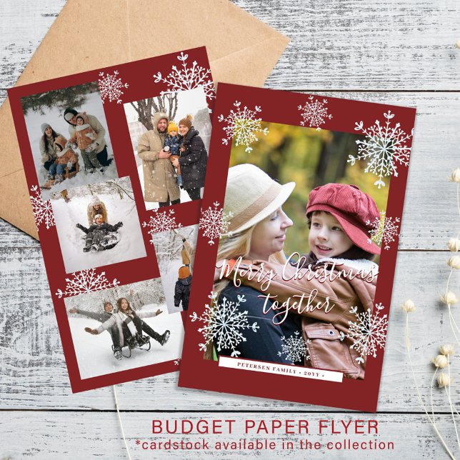 Modernes Foto der Familie vereint Weihnachten Flyer (Von Creator hochgeladen)