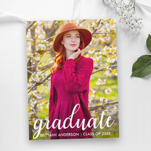 Modernes Foto der Hübsch Graduiertengruppe lädt WS Einladungspostkarte