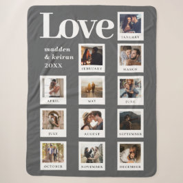 Modernes Foto Ehepaar Liebe Jubiläum Valentine Sherpadecke