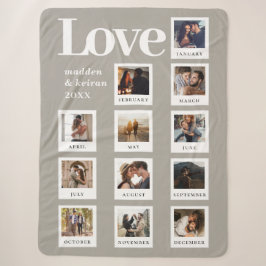Modernes Foto Ehepaar Liebe Jubiläum Valentine Sherpadecke
