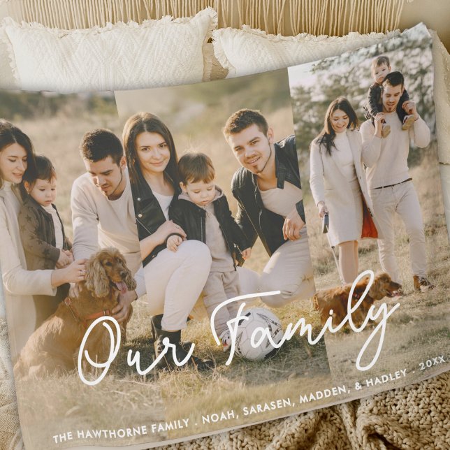 Modernes Foto Elegante Familienskriptkollektion Sherpadecke (Von Creator hochgeladen)