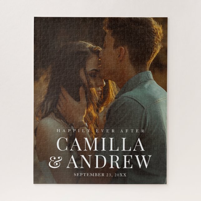 Modernes Foto Elegante Hochzeit (Vertikal)