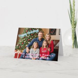 Modernes Foto Familienfeiertag Persönlich gestalte Karte