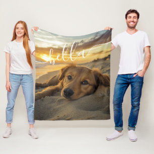 Modernes Foto Fleece Blanket