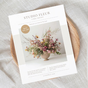 Modernes Foto florales Business Marketing Flyer