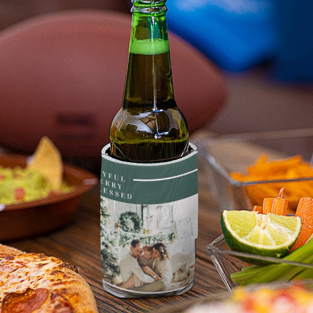 Modernes Foto | Freude gesegnet | Grün Dosenkühler (Von Creator hochgeladen)