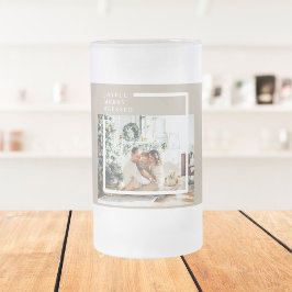 Modernes Foto | Freude gesegnet Mattglas Bierglas