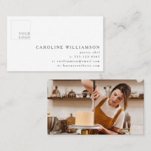Modernes Foto für das Logo "Minimalistisch Baker P Visitenkarte