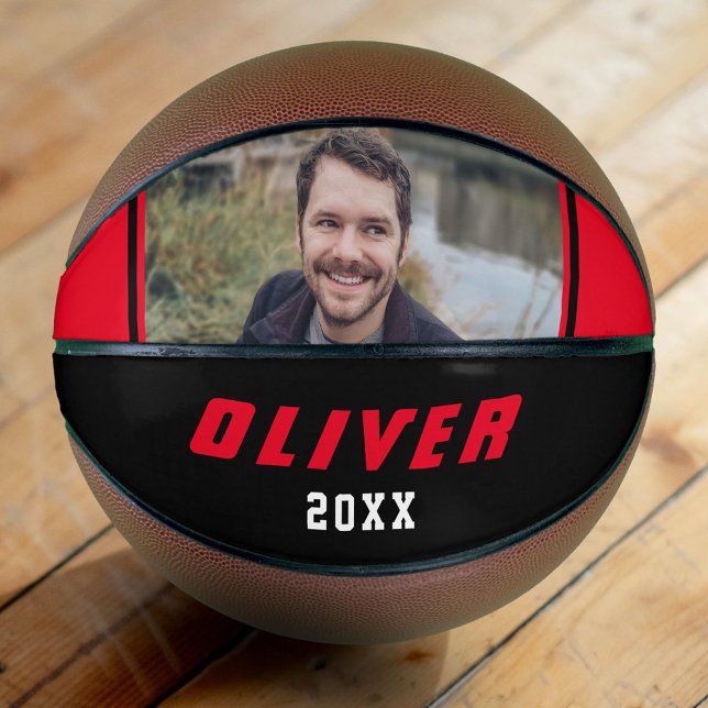 Modernes Foto für den roten Individuelle Name Basketball (Von Creator hochgeladen)