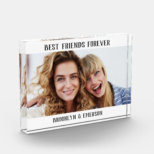 Modernes Foto für die besten Freunde für immer (Links)