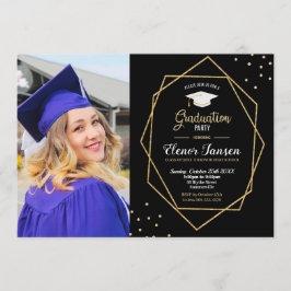 Modernes Foto für die geometrische Graduierung von Einladung