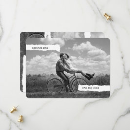 Modernes Foto für die Schreibmaschinenschrift in a Save The Date