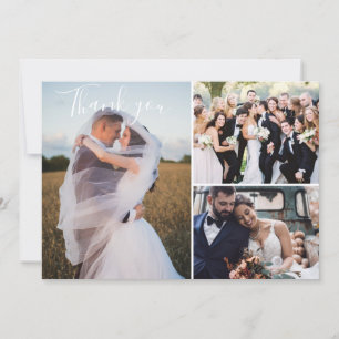 Modernes Foto für drei Hochzeiten Karte