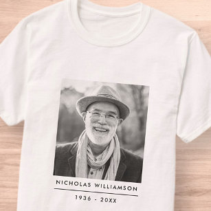 Modernes Foto für einfache Gedenkstätten T-Shirt