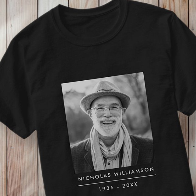 Modernes Foto für einfache Gedenkstätten T-Shirt (Von Creator hochgeladen)