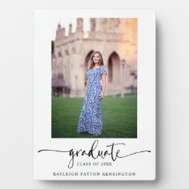 Modernes Foto für elegante Script-Abschluss Fotoplatte