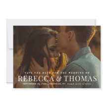 Modernes Foto für Hochzeiten speichern Sie das Dat