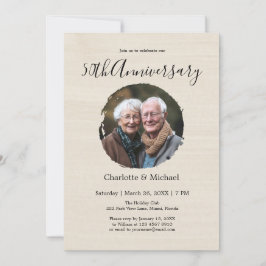 Modernes Foto für Hochzeiten zum Jubiläum Einladung