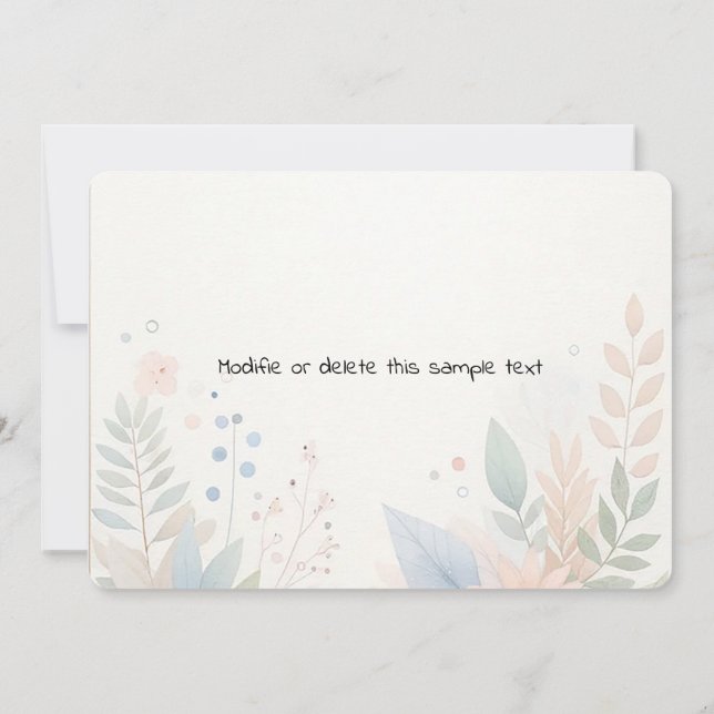 Modernes Foto für Hochzeitsszenarien - Rett Save The Date (Rückseite)